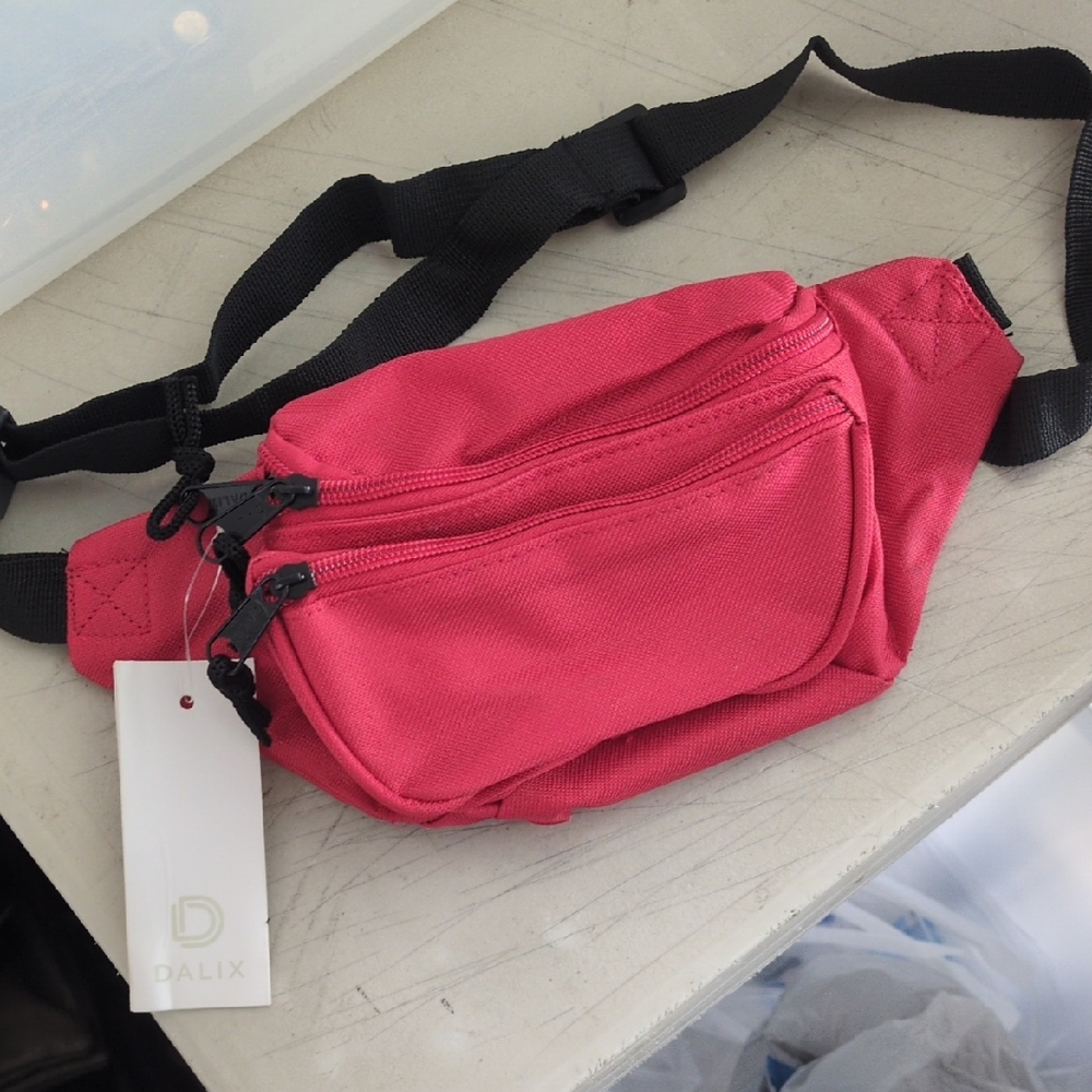 DALIX Unisex Red NWT Fanny Pack‎ Belt Bag